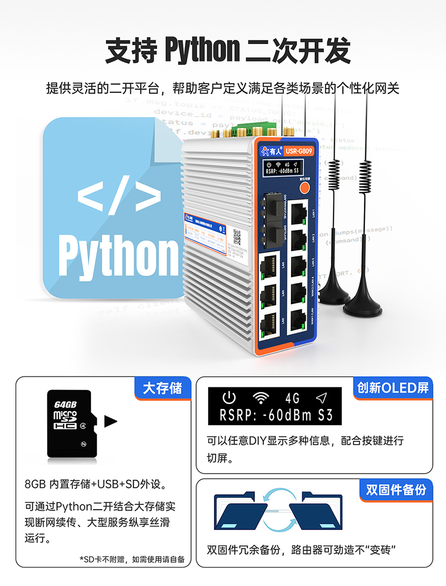 ǧ��߅��·����USR-G809s��֧��Python �����_(k��i)�l(f��)